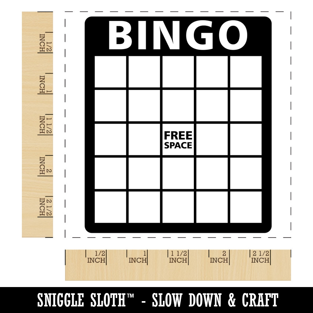 Blank Bingo Card Square Rubber Stamp For Stamping Crafting Michaels