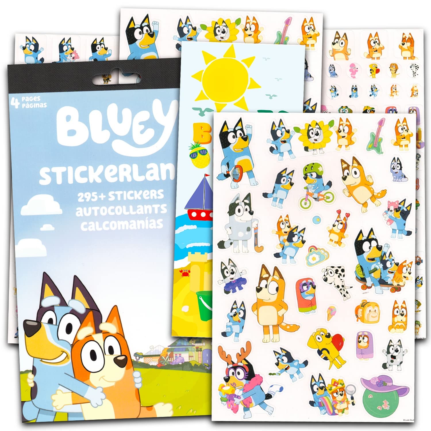 Bluey Potty Training Stickers Bundle Over 295 Bluey Reward Stickers For Toddlers Plus Beach Kids Door Hanger Bluey Stickers Party Favors Amazon co uk Toys Games