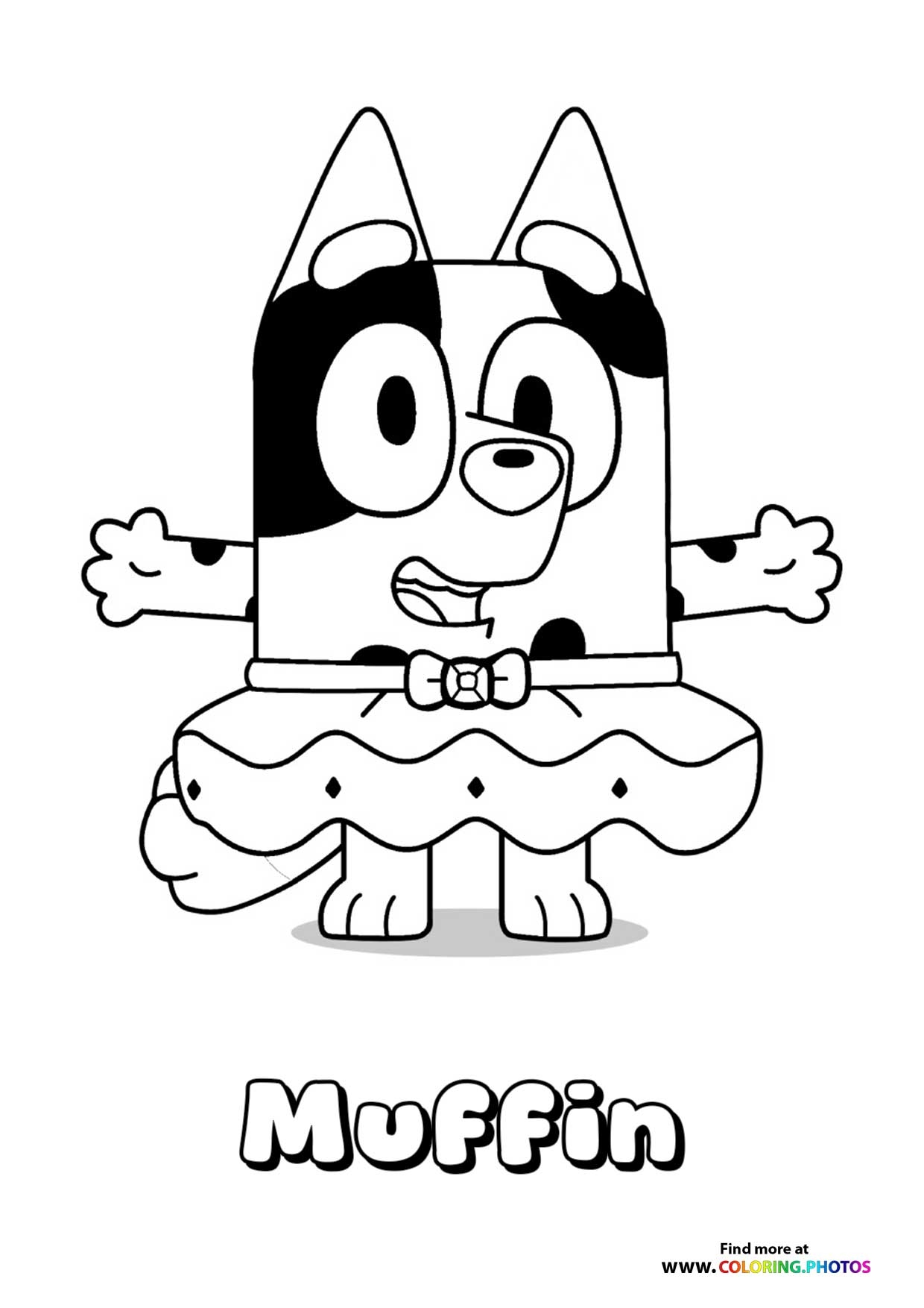 Blueys Family Coloring Pages For Kids