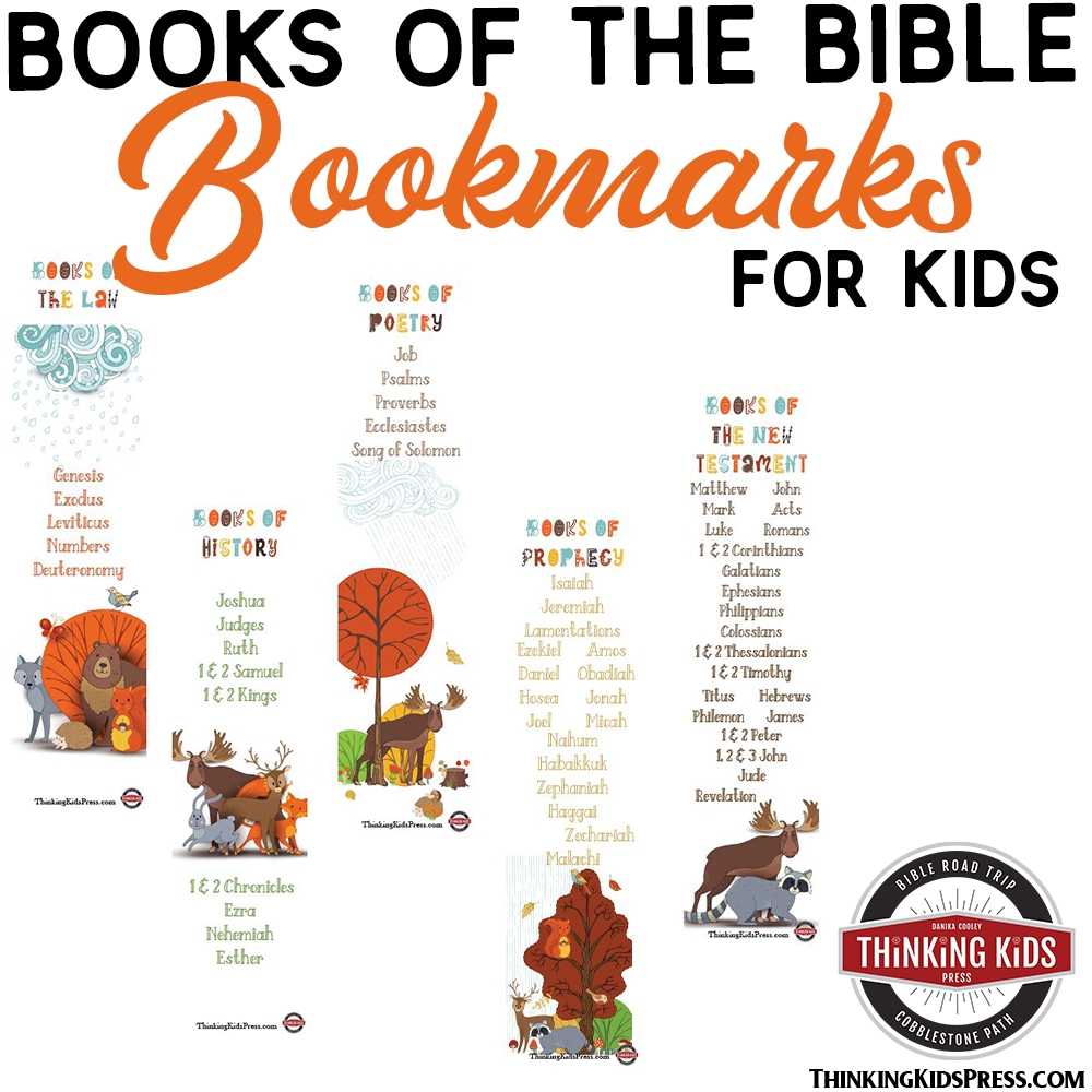Books Of The Bible Bookmarks Thinking Kids
