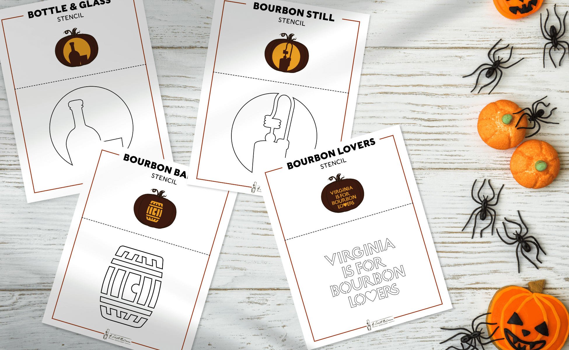 Bourbon Inspired Pumpkin Carving Stencils For Halloween A Smith Bowman Distillery