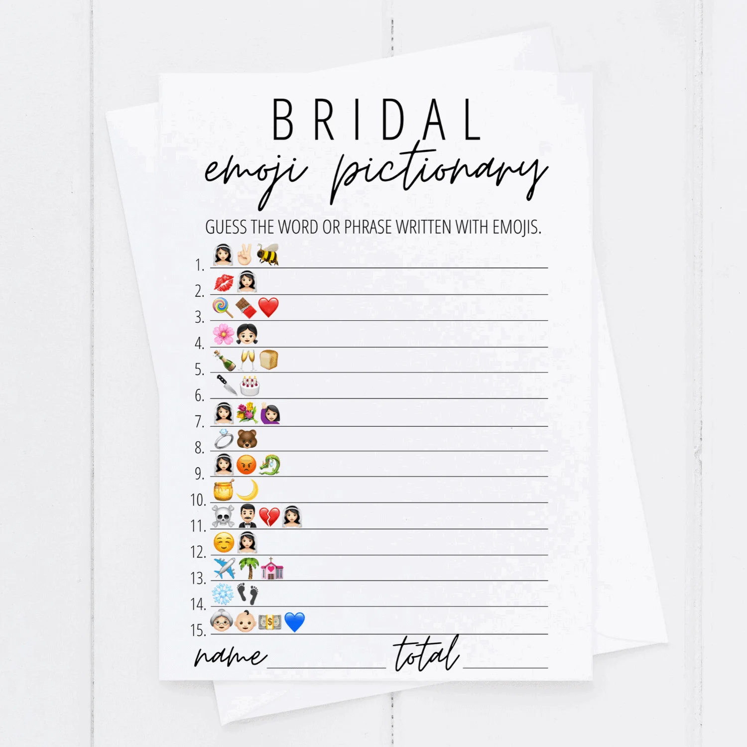 Bridal Emoji Pictionary 2025 Www takertrailers ee