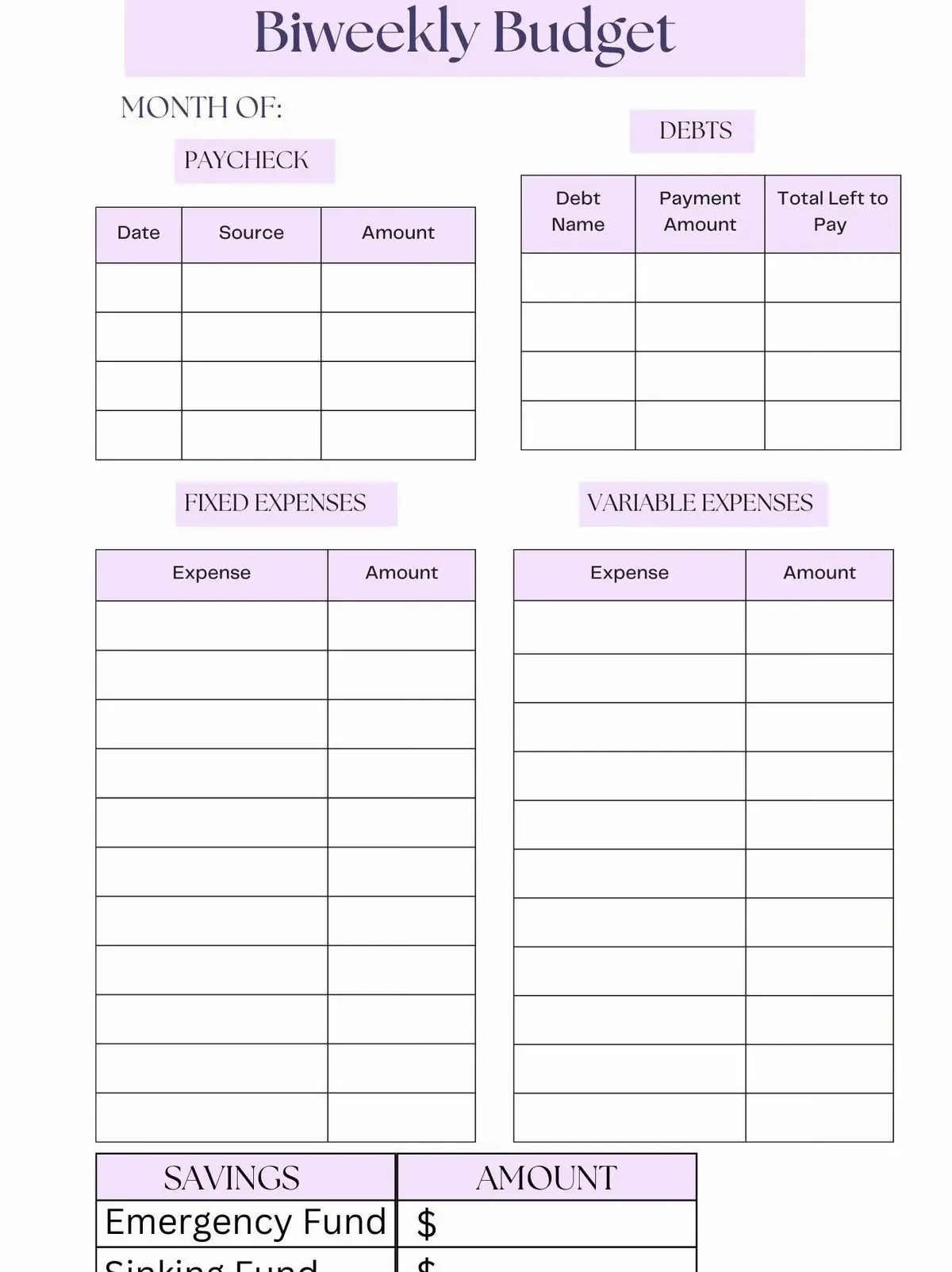 Budget Worksheets 2 0 Bi Weekly Weekly Gallery Posted By Worksheets Library