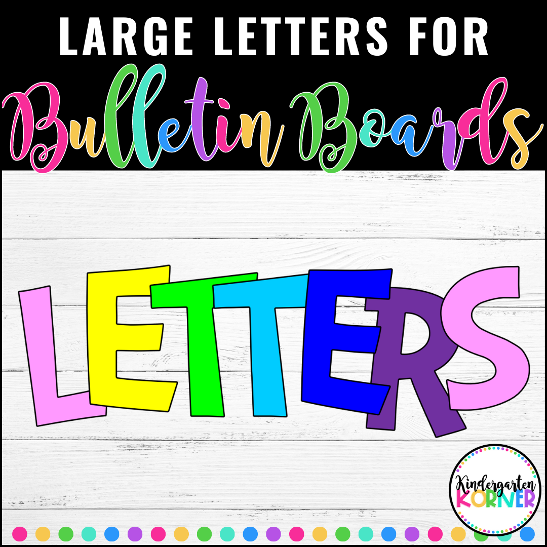 Bulletin Board Letters Large Uppercase Letters And Lowercase Letters