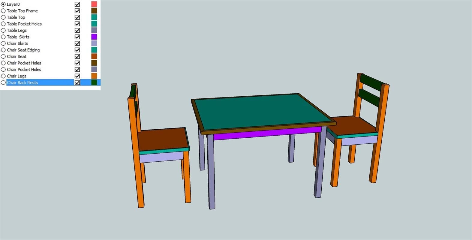 Childrens Table And Chairs Kreg Tool
