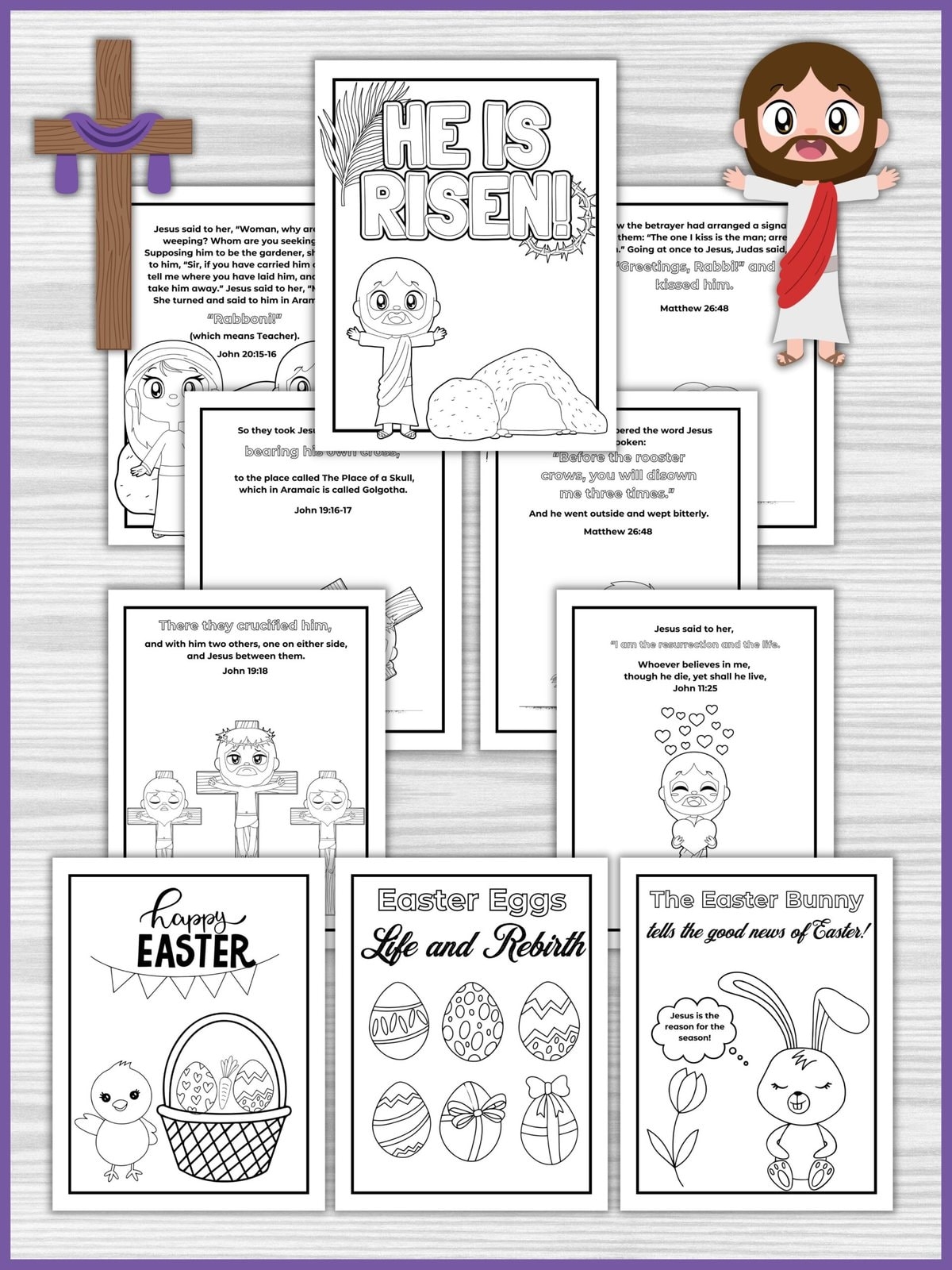 Christian Easter Coloring Pages For Kids Healing Home