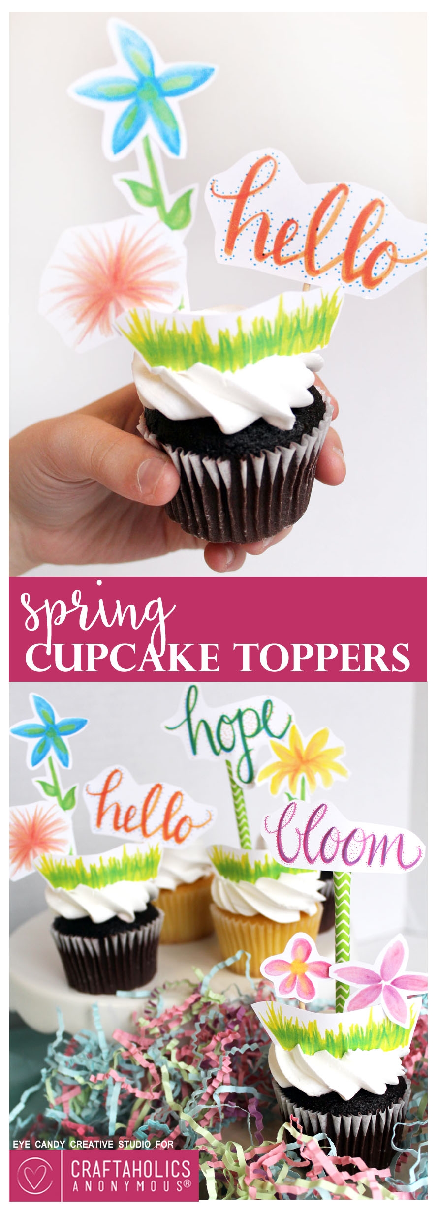 Cupcakes Toppers Free Printable