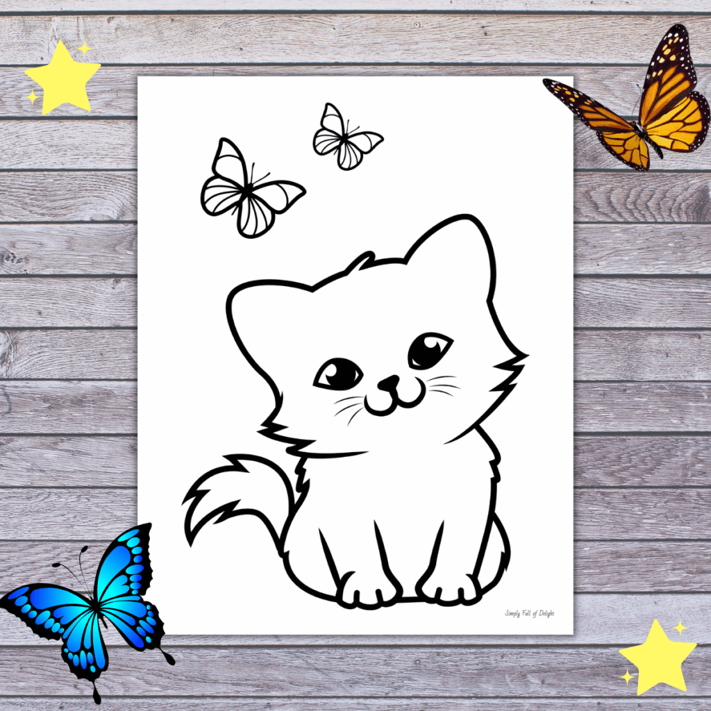Free Cat Coloring Pages Printable