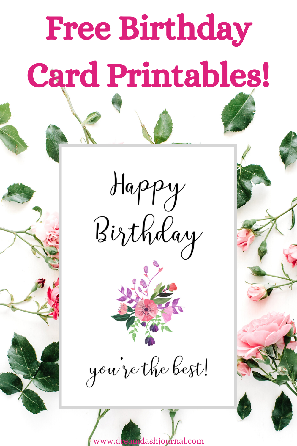 Free Happy Birthday Card Printable Pdf