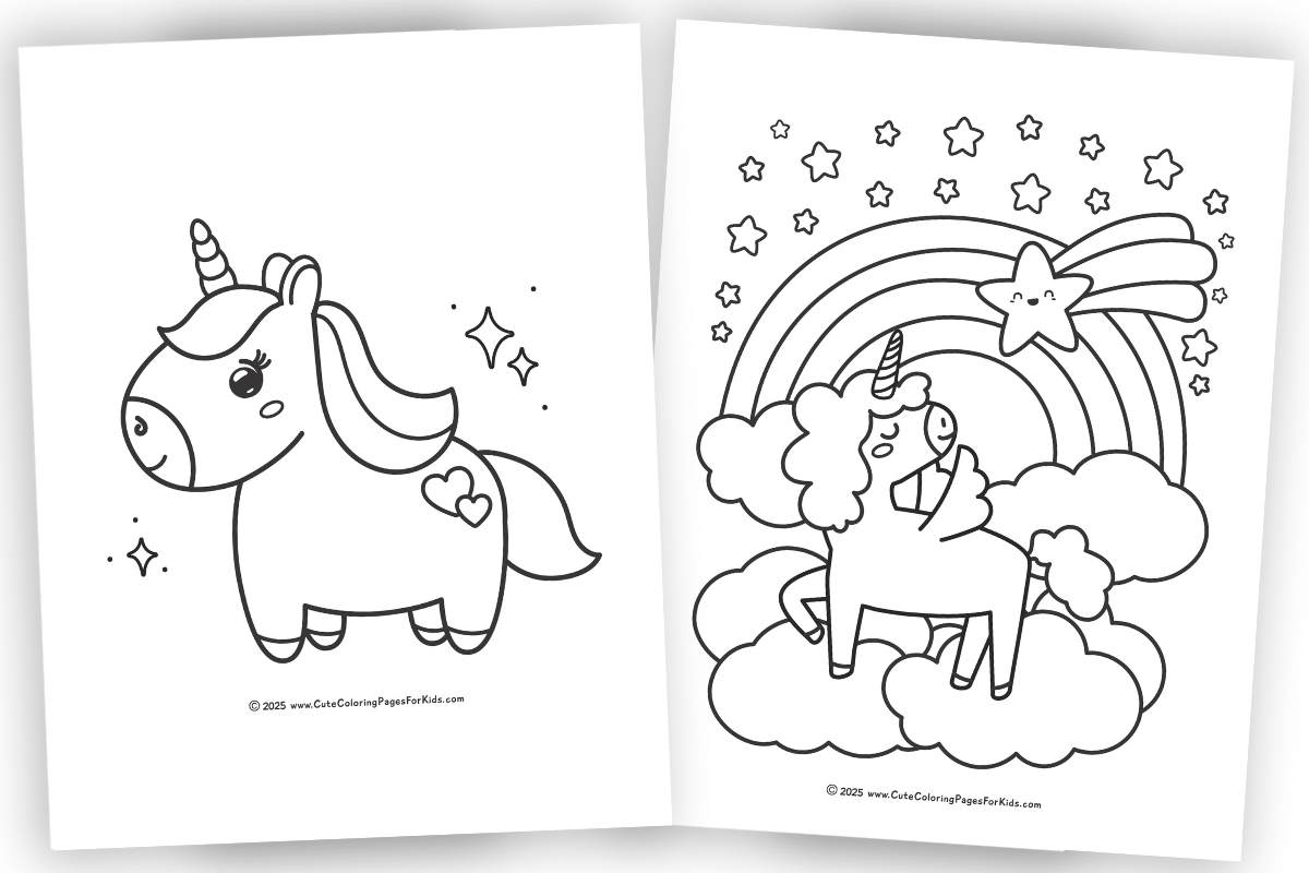 Free Unicorn Coloring Pages Printable