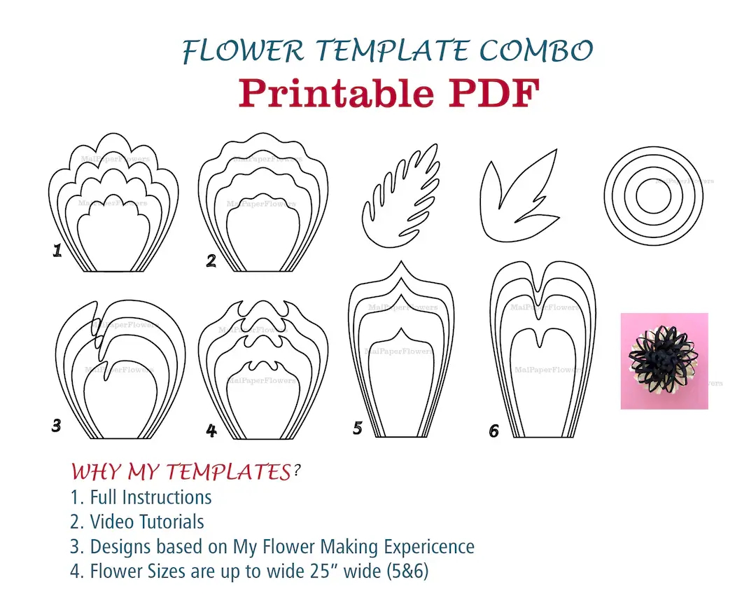 Flower Templates Free Printable