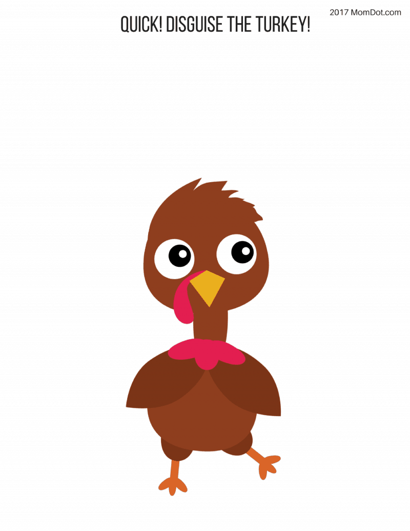 Disguise A Turkey Printable Templates Free Download MomDot