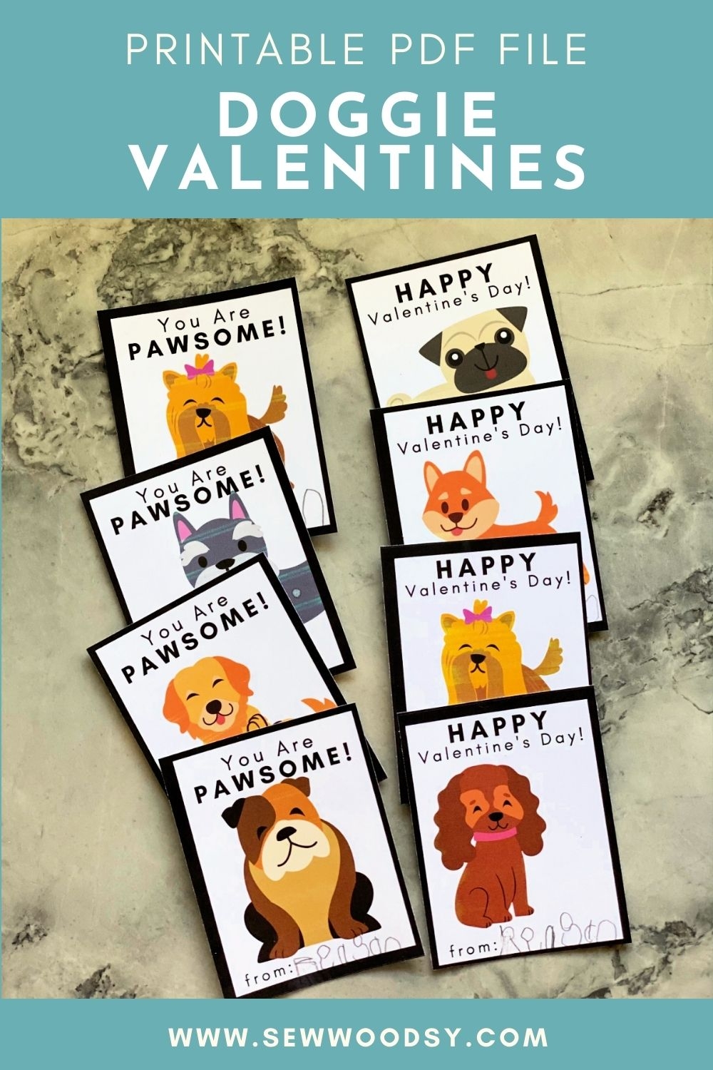 Doggie Valentine Cards Sew Woodsy
