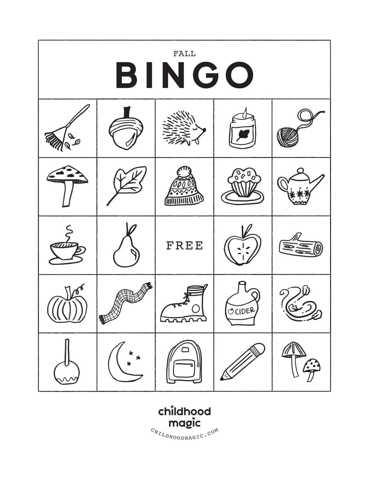 Free Bingo Cards Printable For Kids