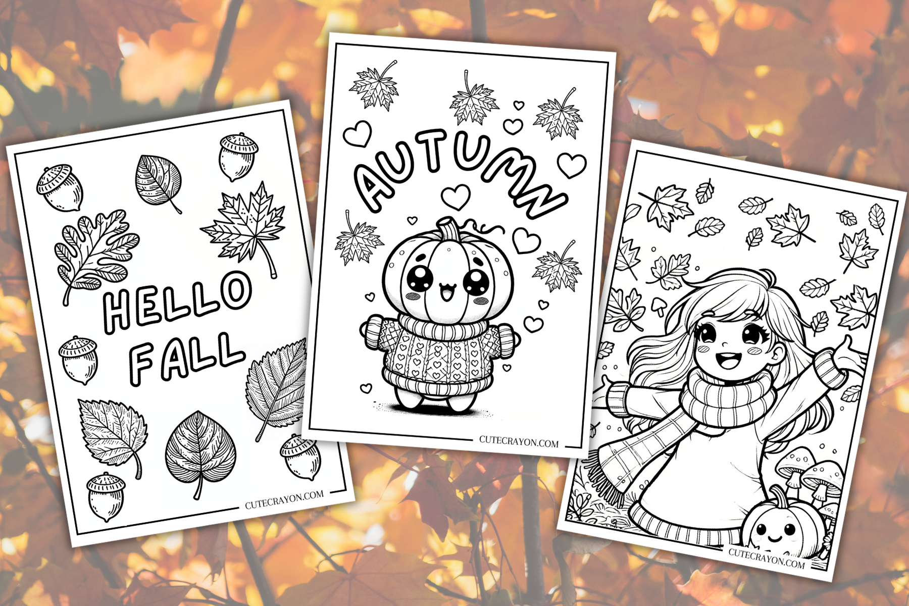 Fall Coloring Pages Free Printables 