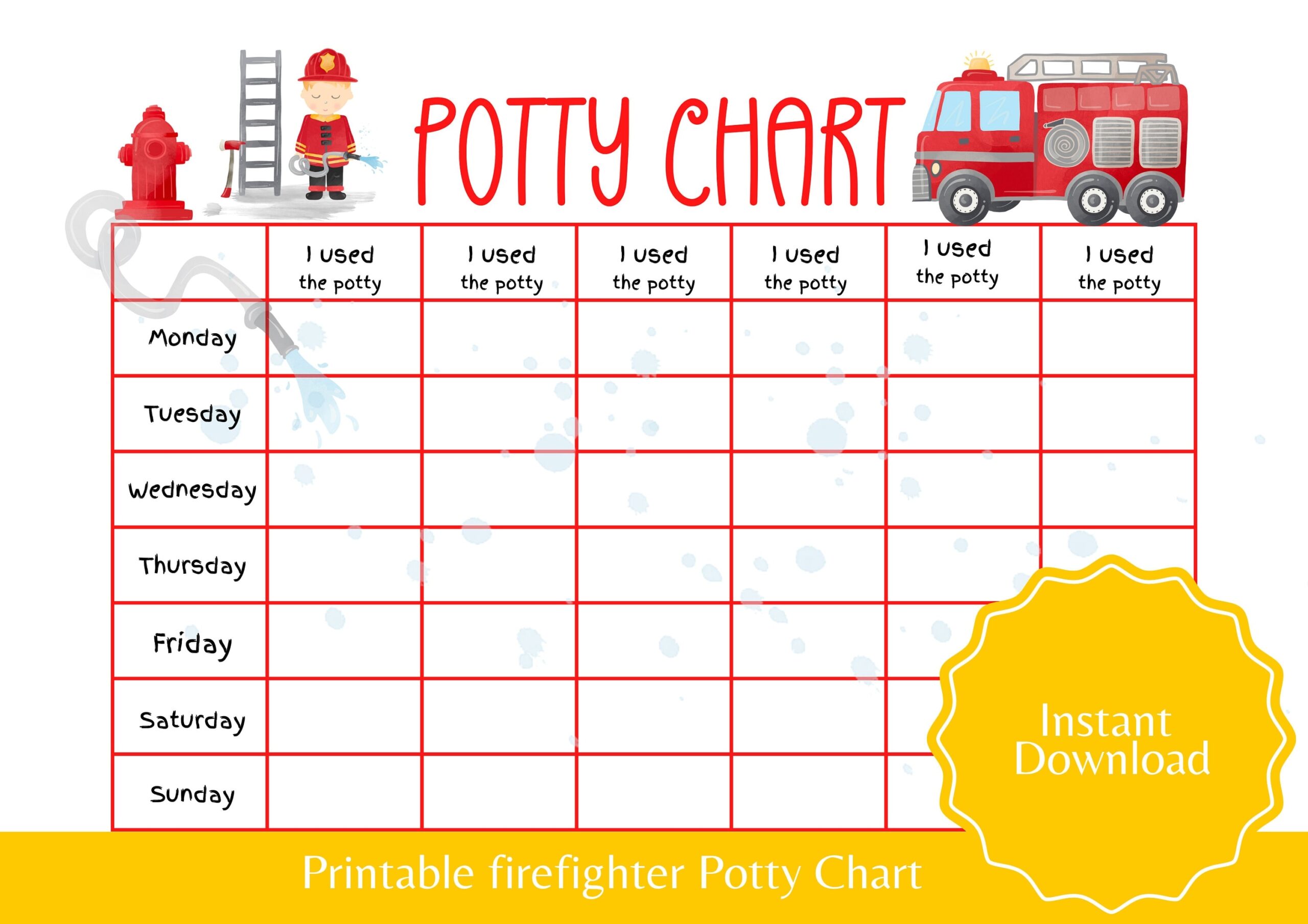 Free Printable Potty Chart