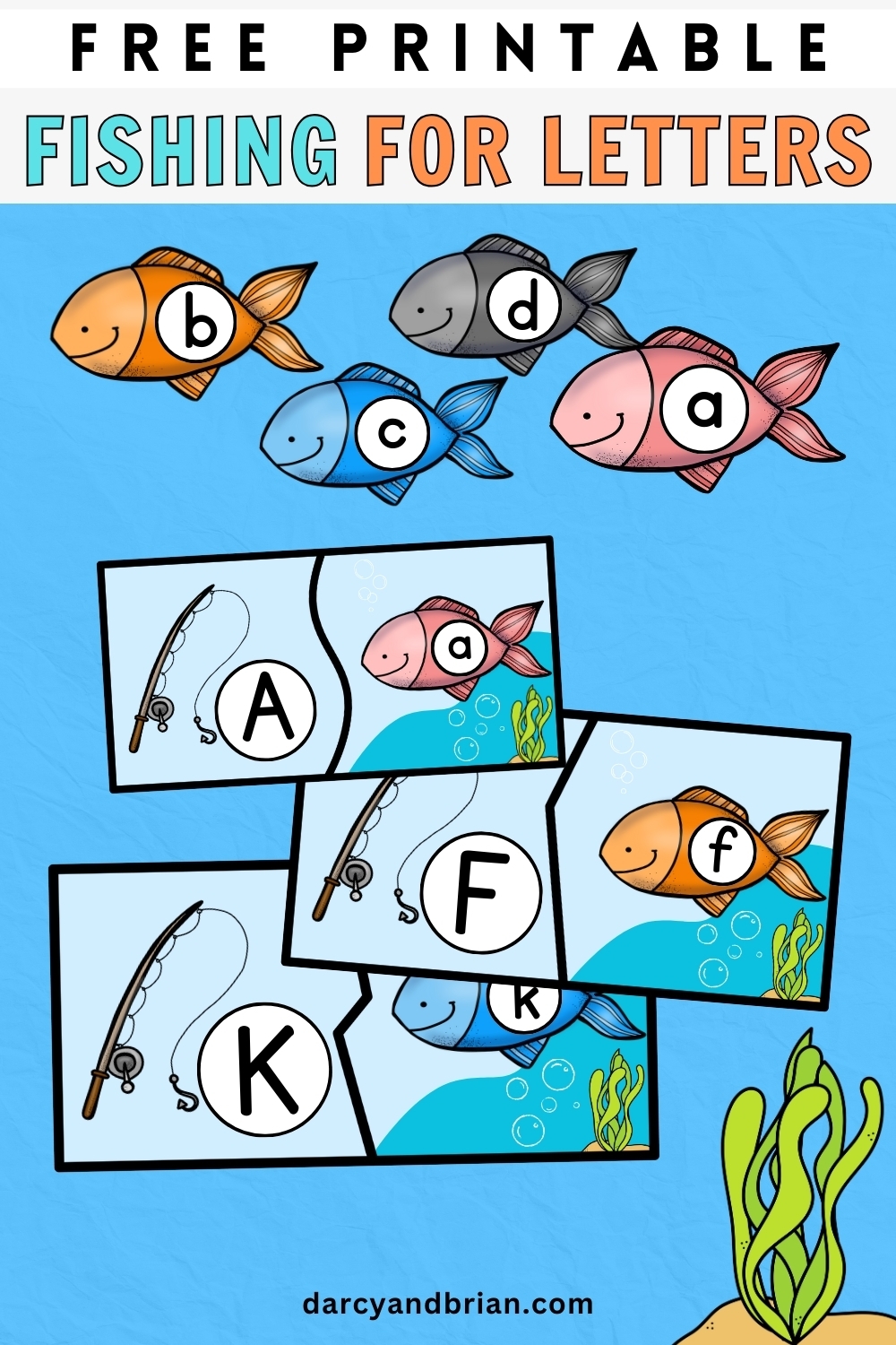 Fishing For Letters Activity Free Printable For Kids