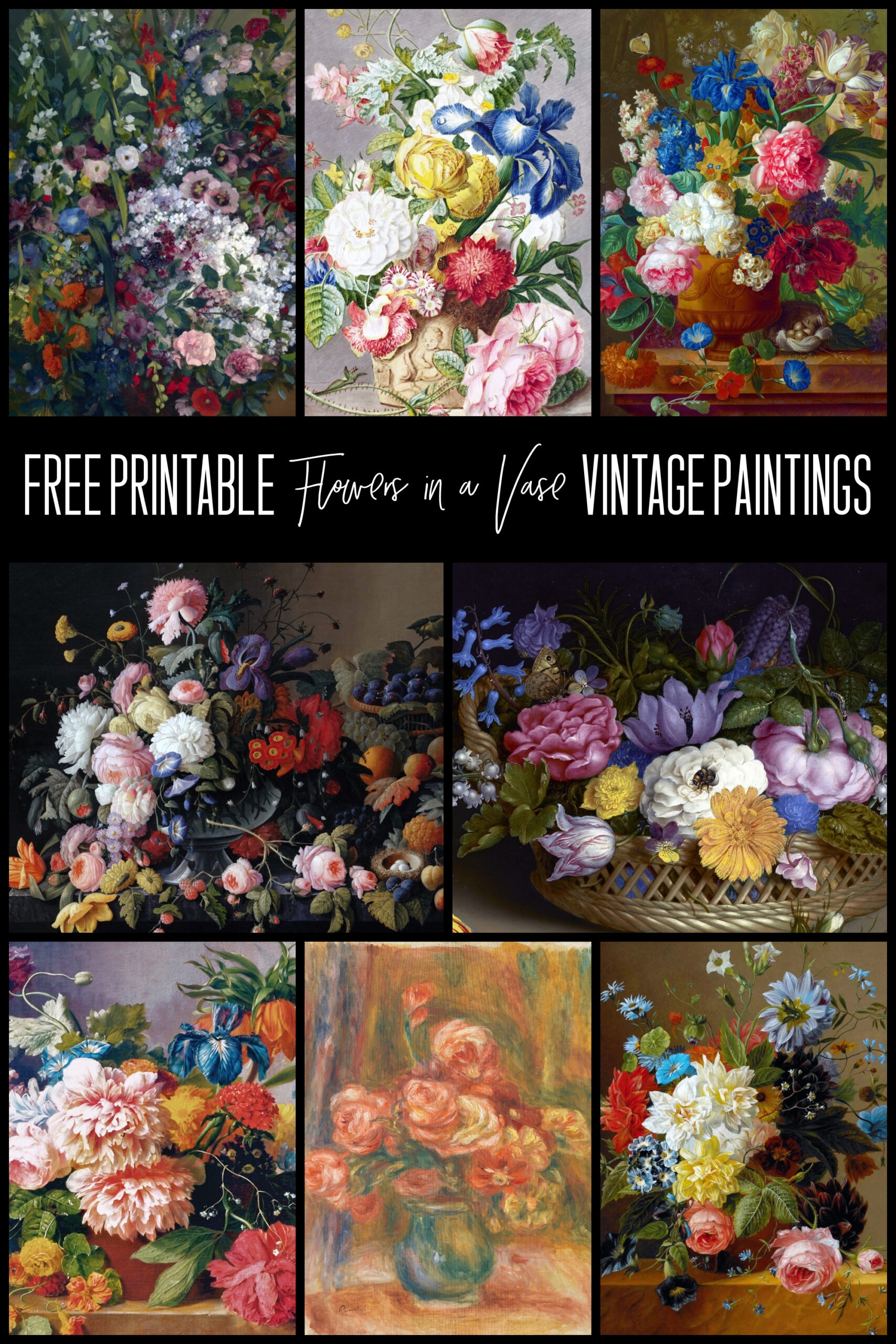 Flowers In A Vase Art Prints The Happy Housie