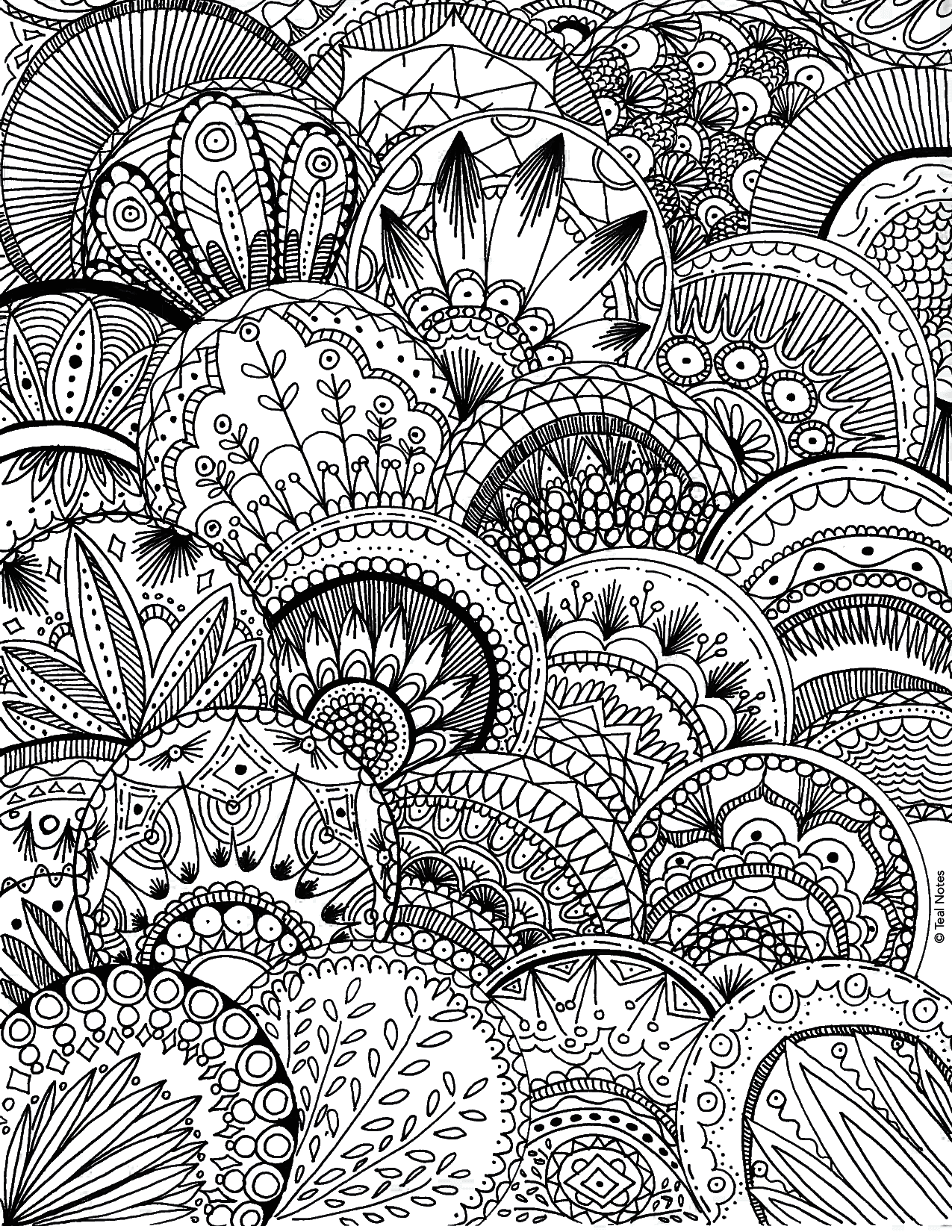 Free Adult Coloring Page Mini Mandalas 