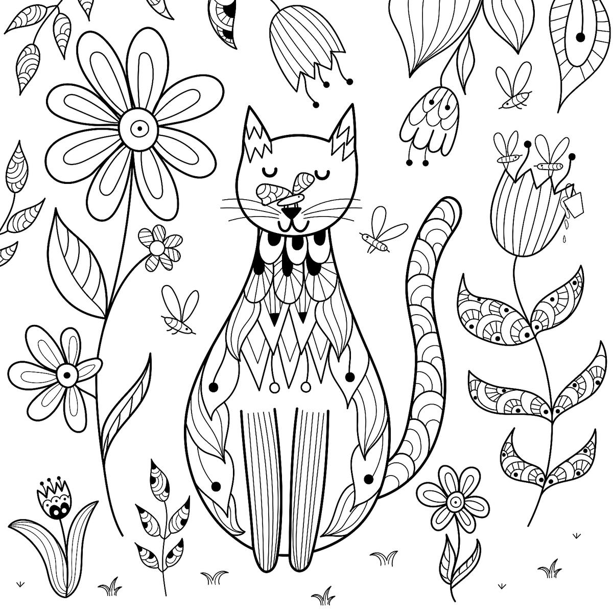 Free Cat Coloring Pages Purr fect Printable Free Coloring Pages Worksheets Library