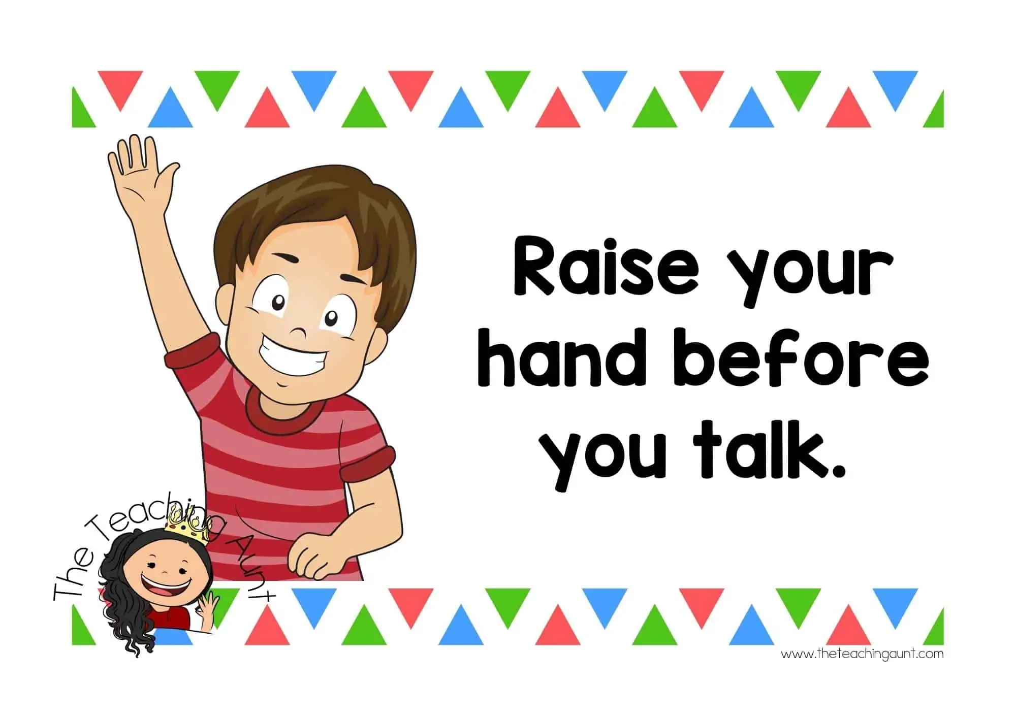 Free Classroom Rules Posters The Teaching Aunt
