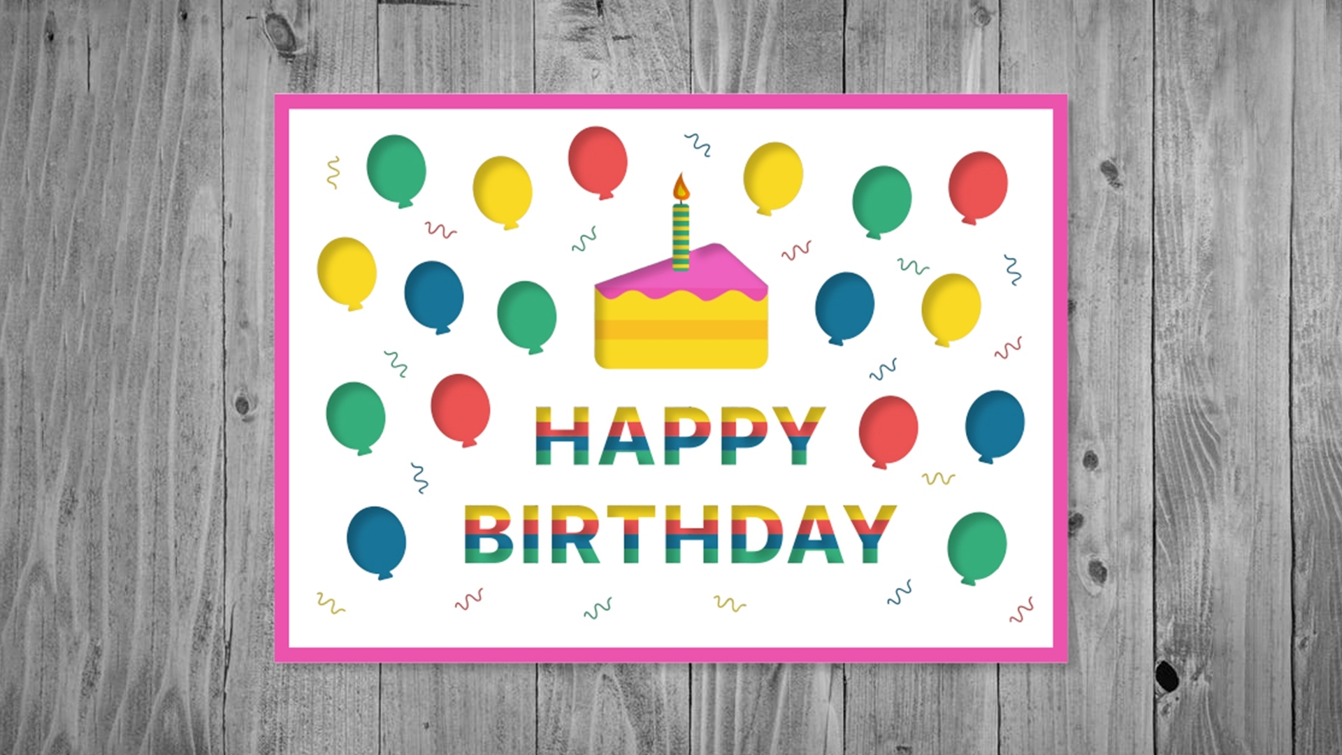 Free Birthday Card Printable Template