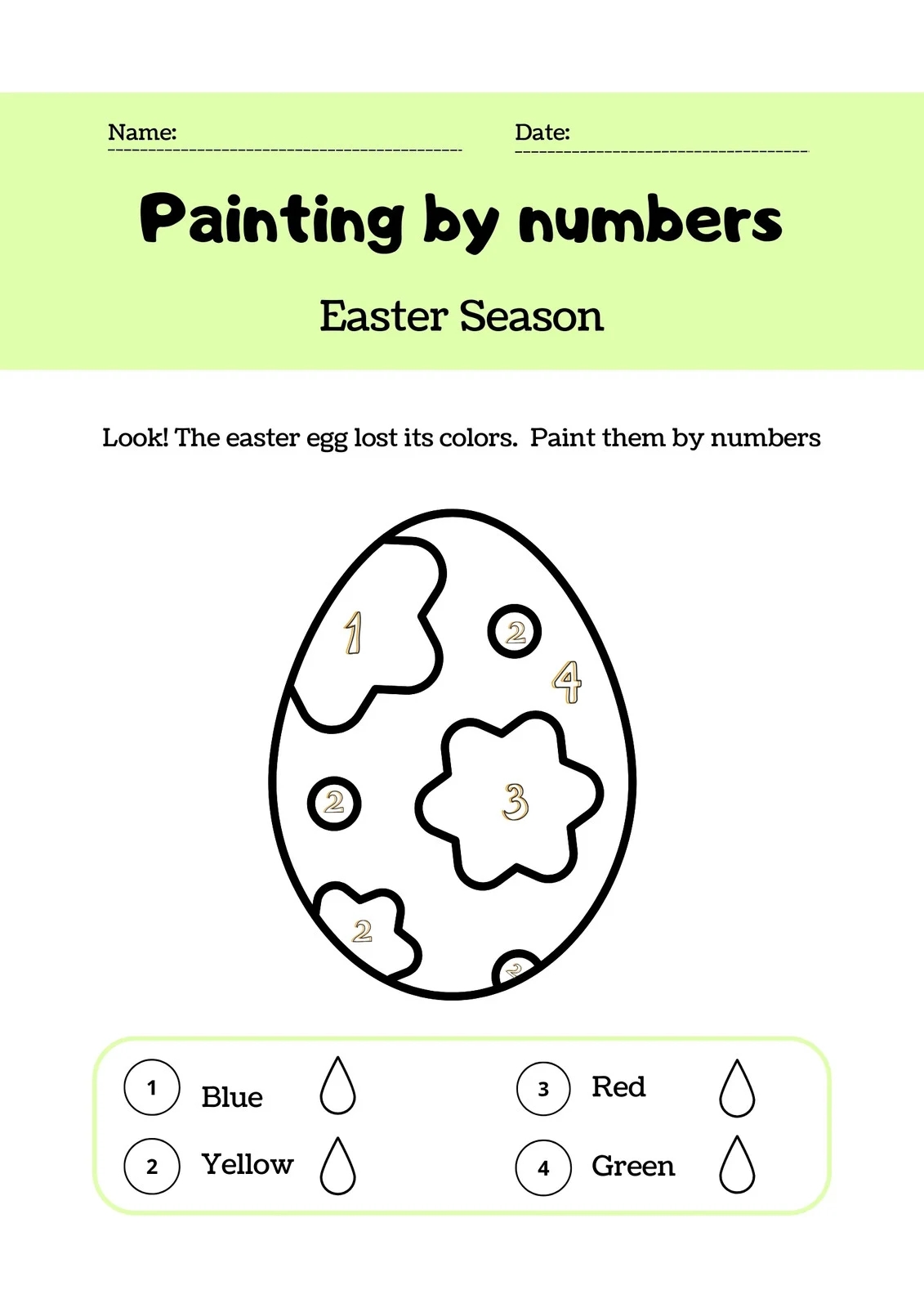 Free Custom Printable Easter Worksheet Templates Canva