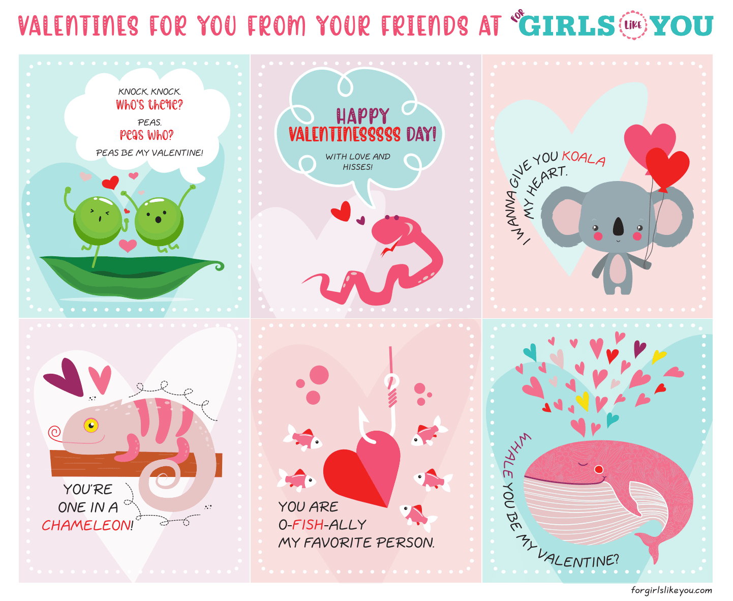 Free Download Valentine s Day Cards For Girls Like You