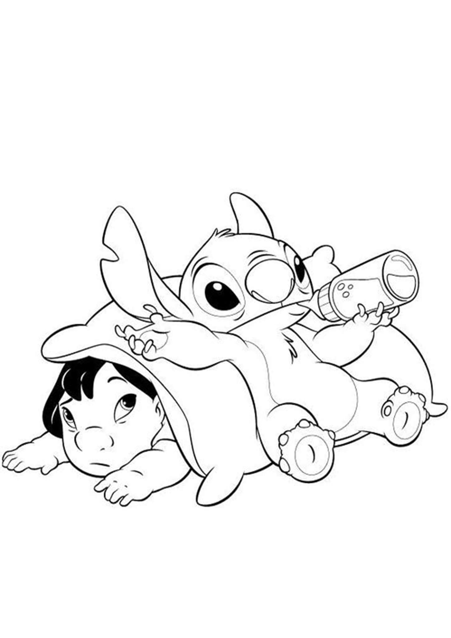 Free Easy To Print Stitch Coloring Pages Tulamama