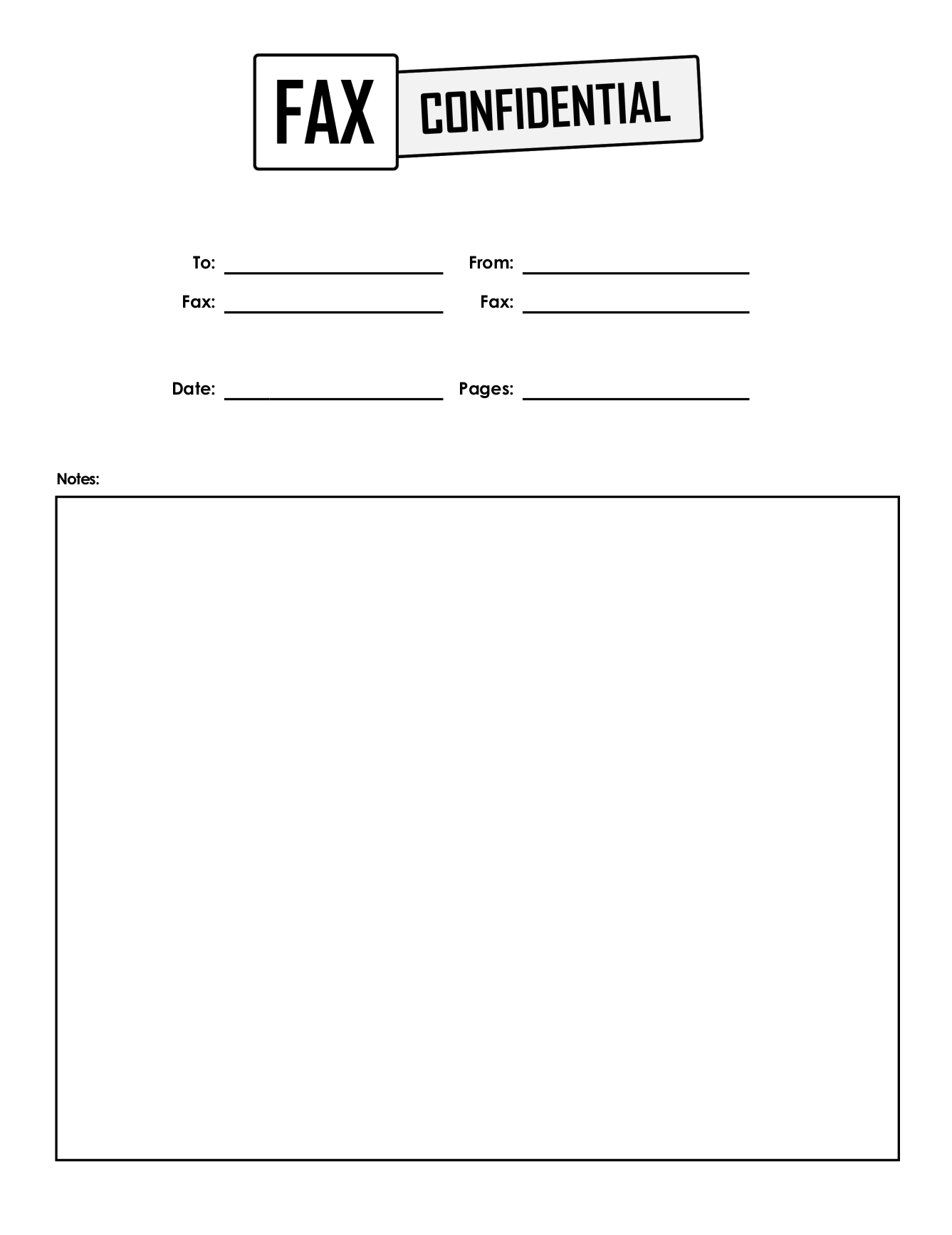 Free Printable Fax Cover Sheet