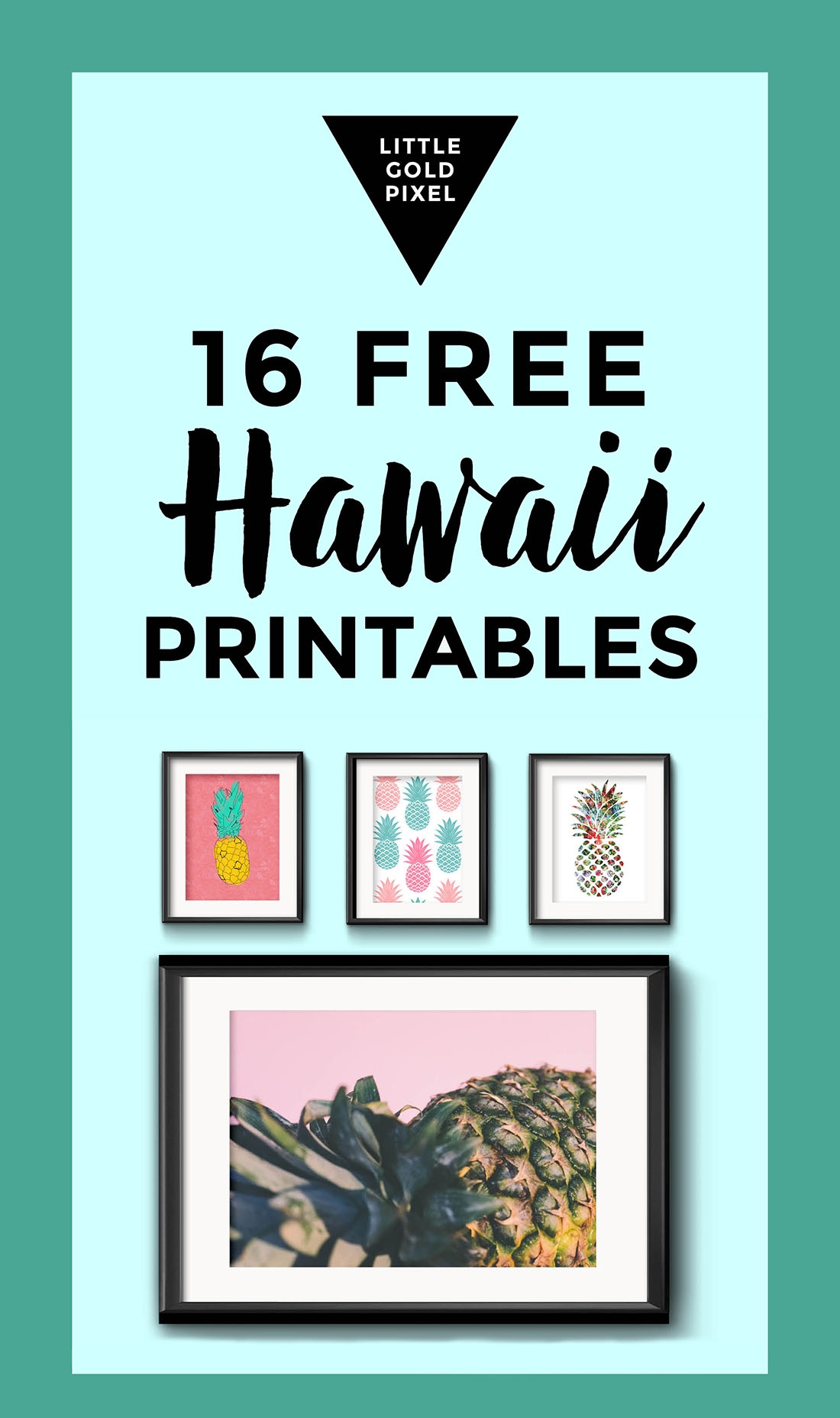 Free Hawaiian Travel Art 16 Free Printables Little Gold Pixel