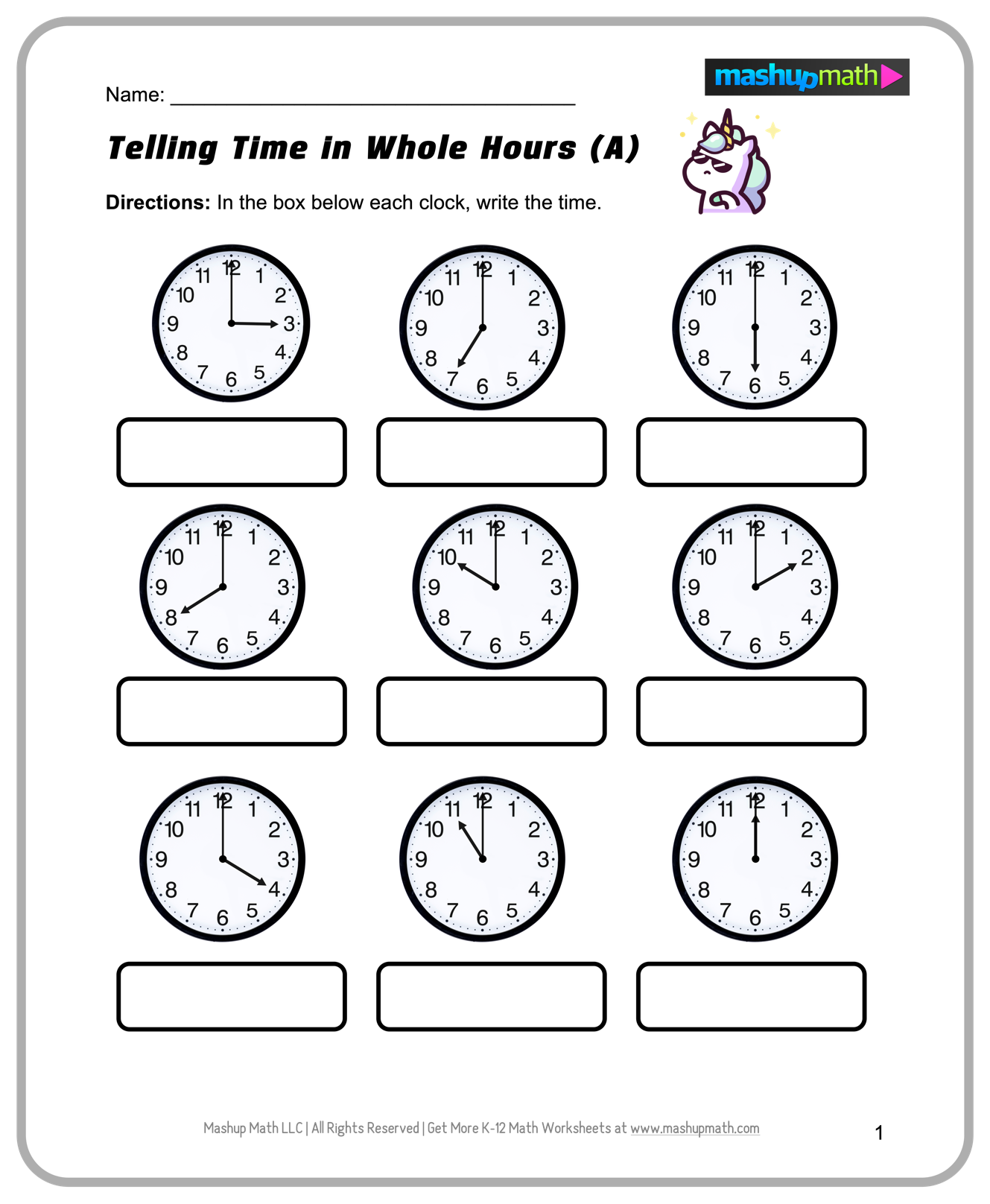 Free Math Printables For Kindergarten