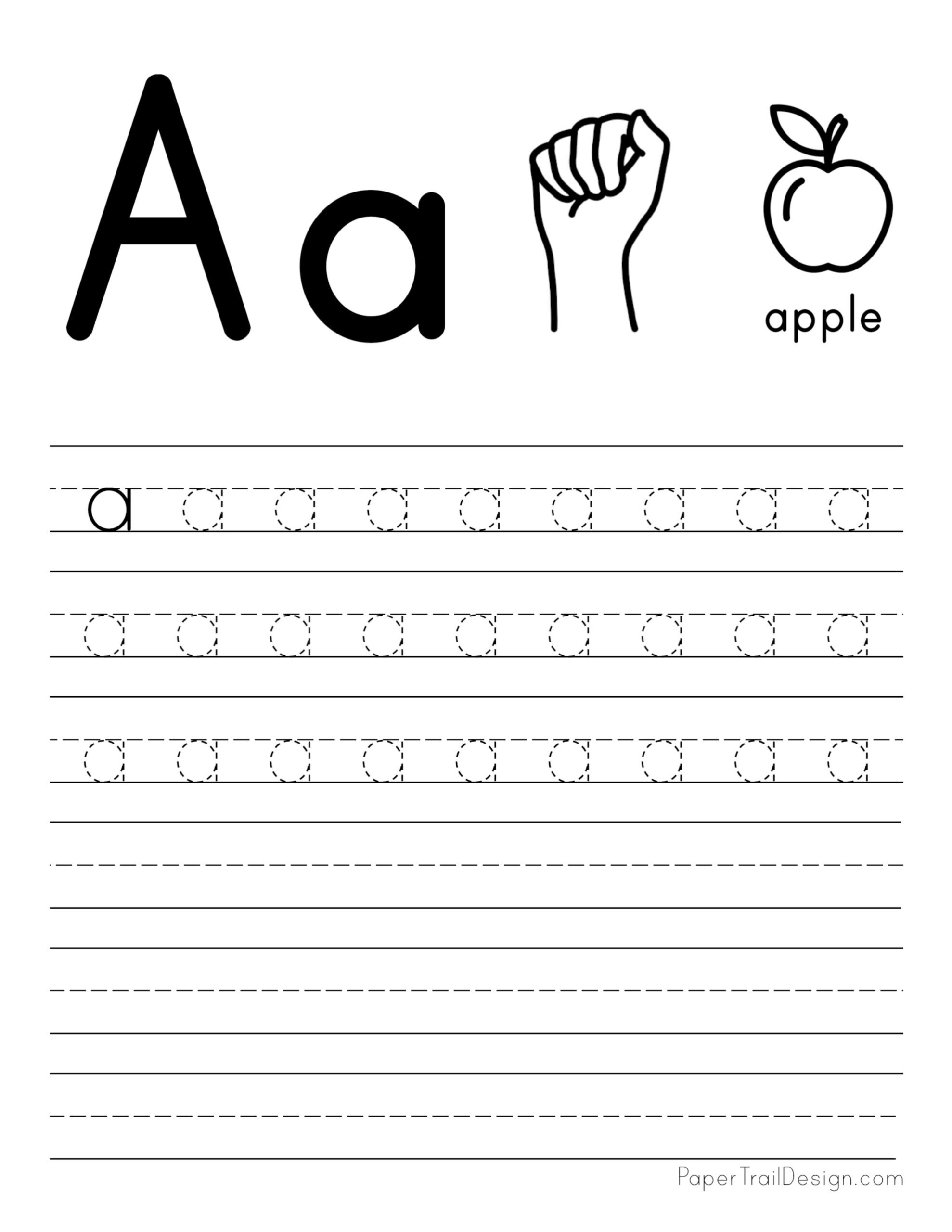 Alphabet Letter Tracing Printables Free