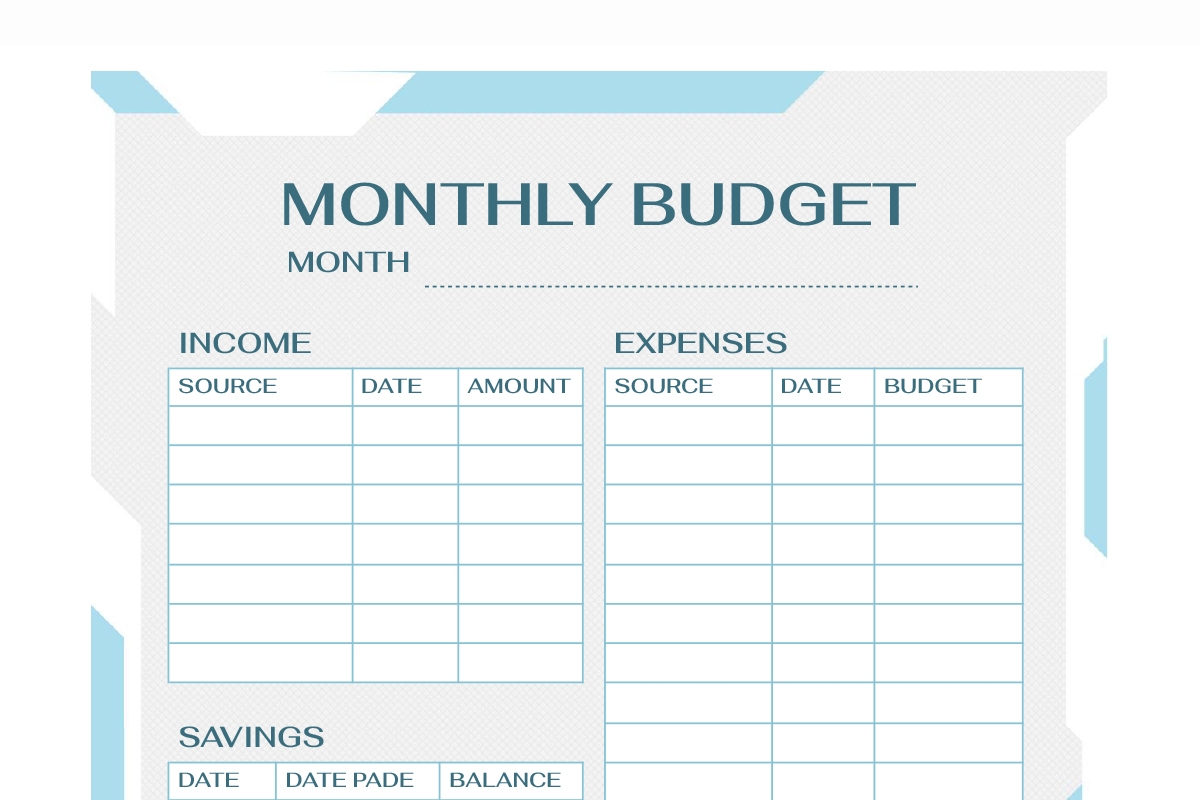 Budget Worksheets Free Printable For Seniors