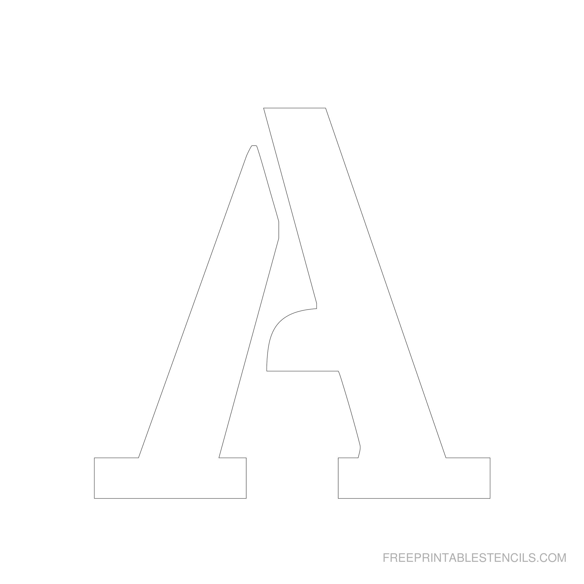Free Printable 6 Inch Letter Stencils A Z