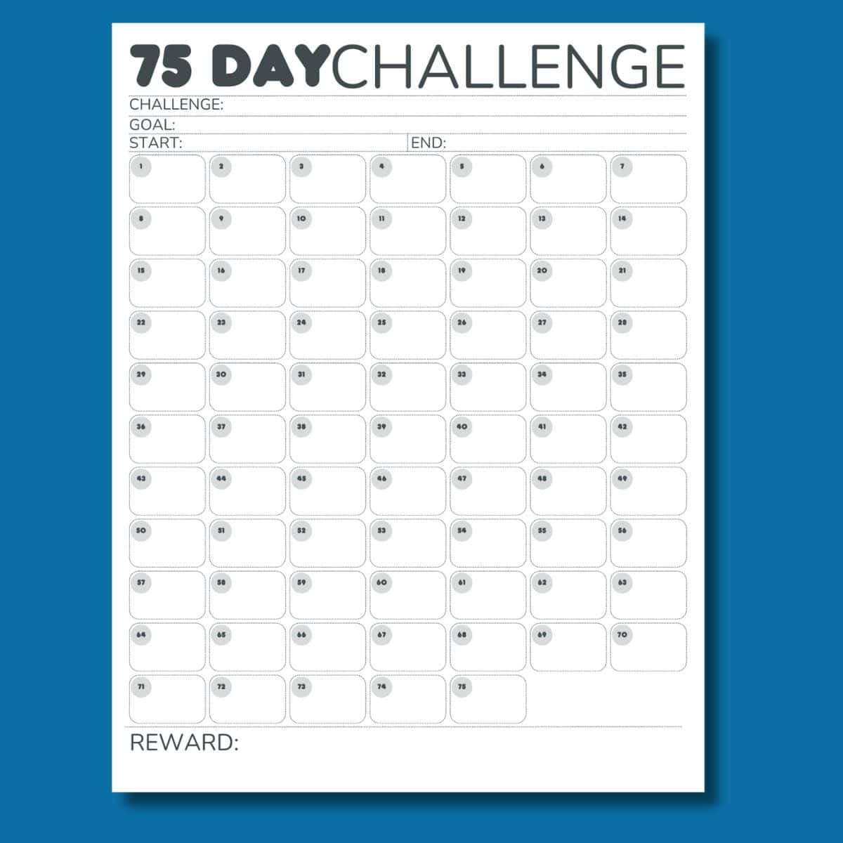 75 Soft Challenge Printable Free Pdf
