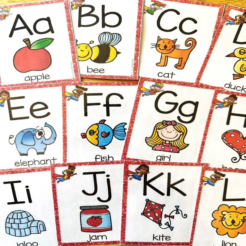 Alphabet Letters Flashcards Printable Free