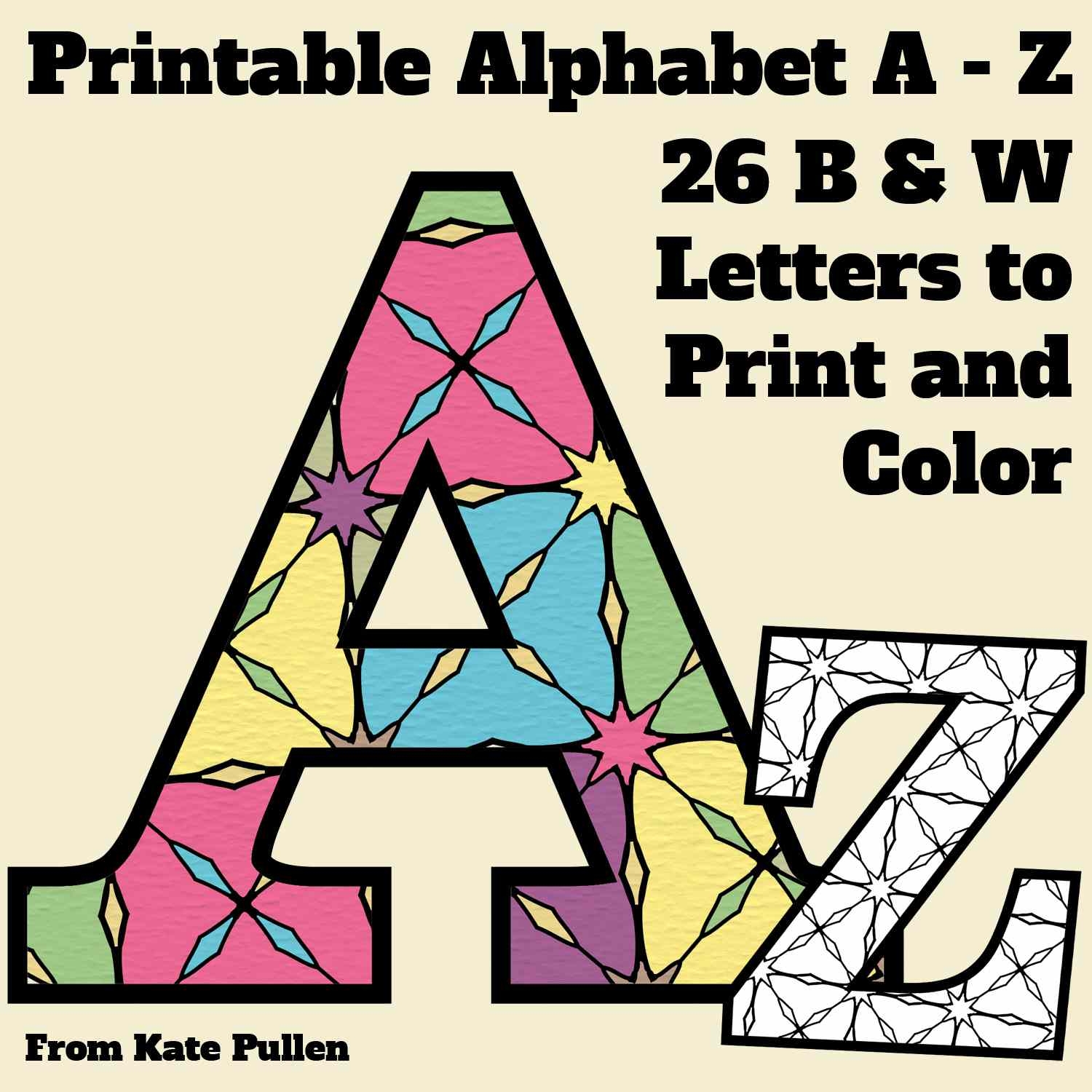 Free Printable Alphabet Letters Coloring Pages Worksheets Library