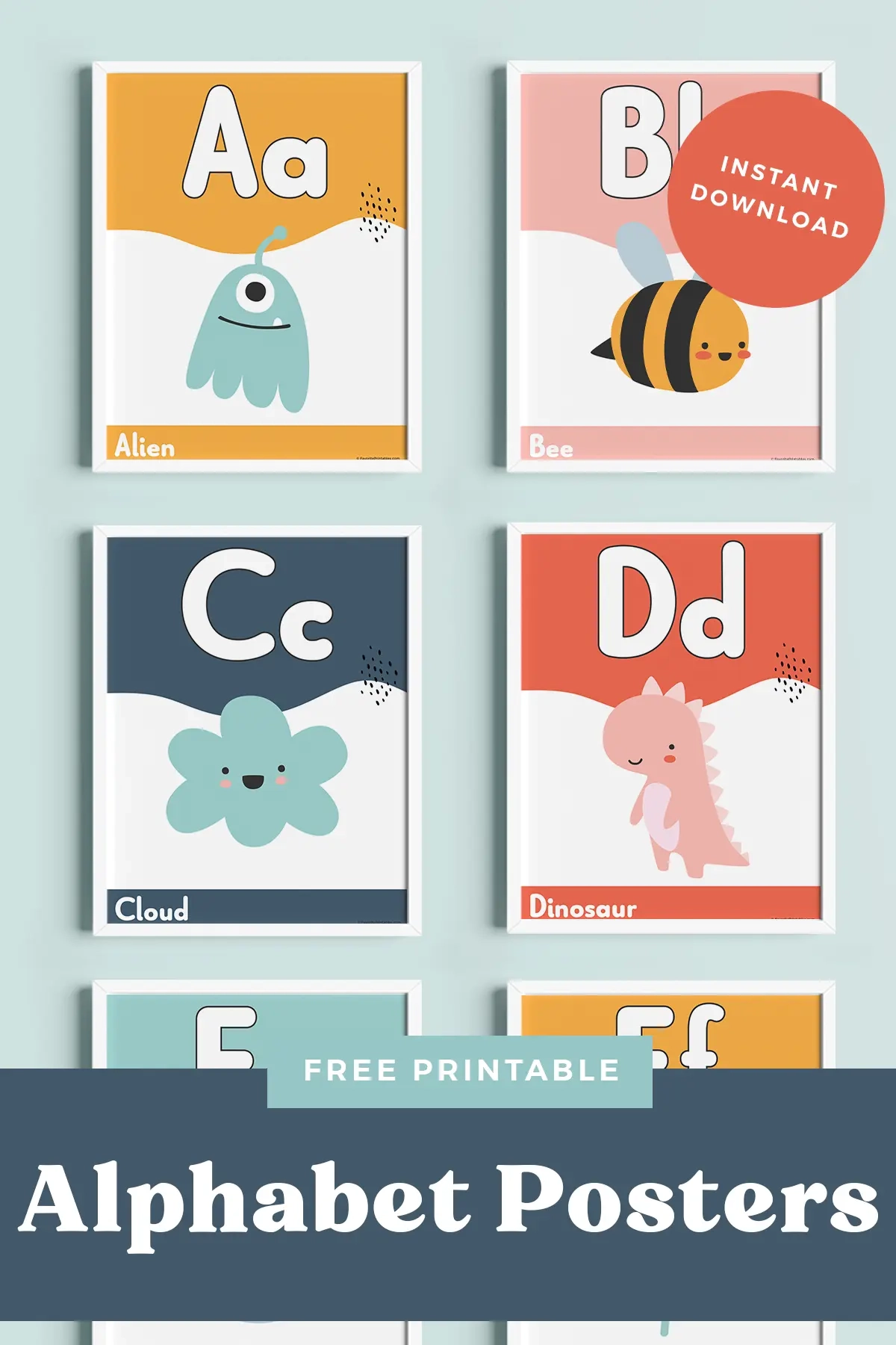 Free Printable Alphabet Posters For Classroom Favorite Printables