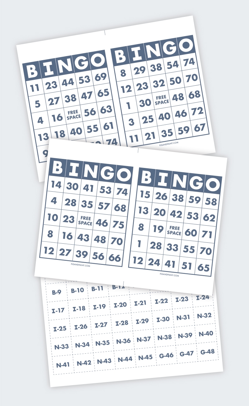 Free Printable Bingo Cards 1-75 Pdf