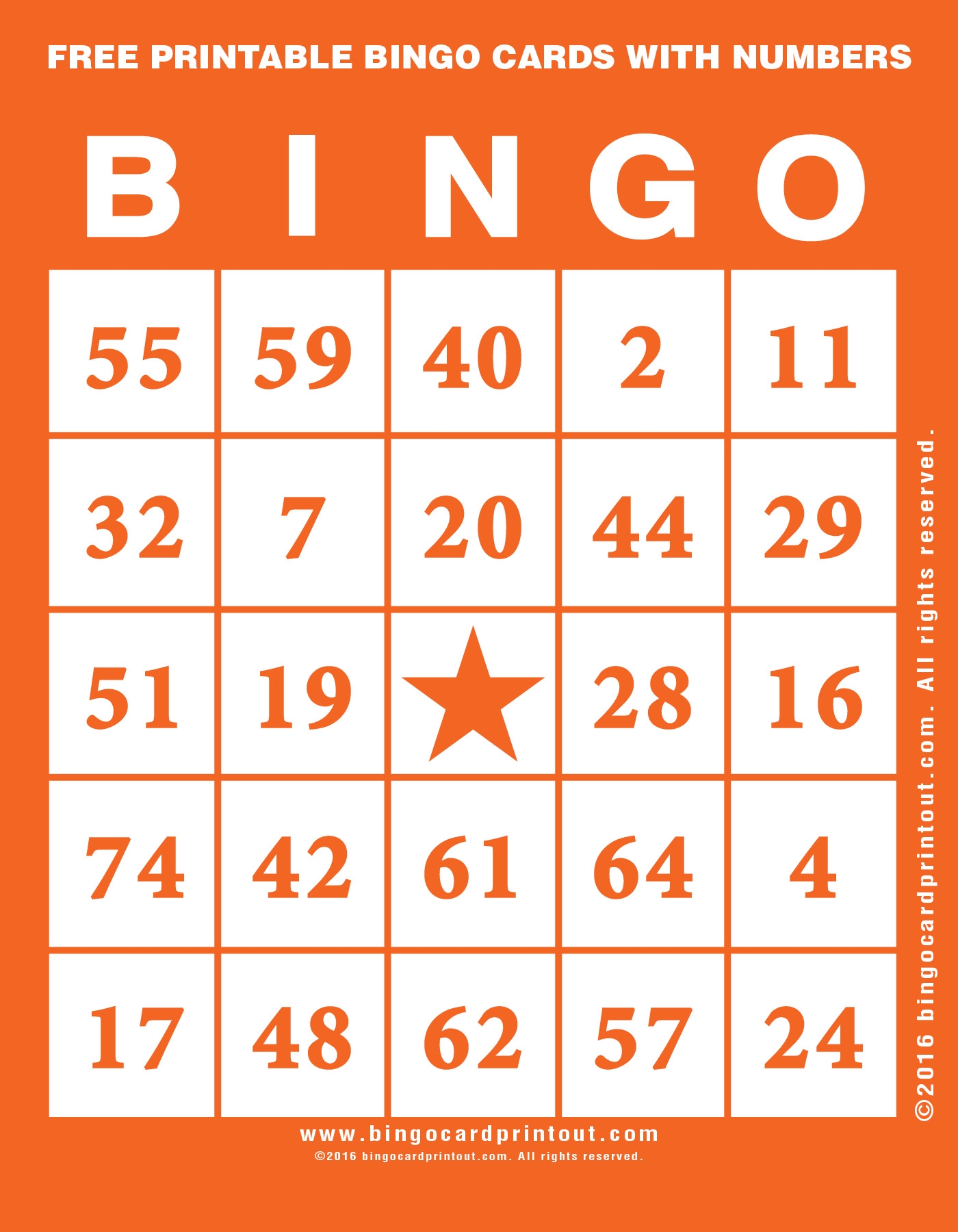 Free Printable Bingo Cards With Numbers BingoCardPrintout