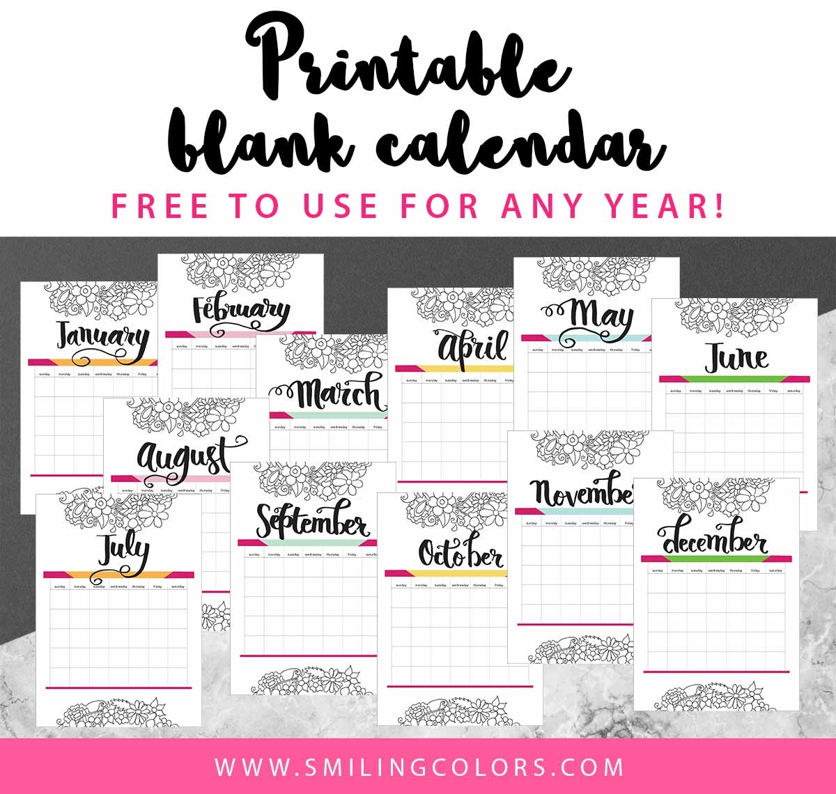 Free Printable Calender
