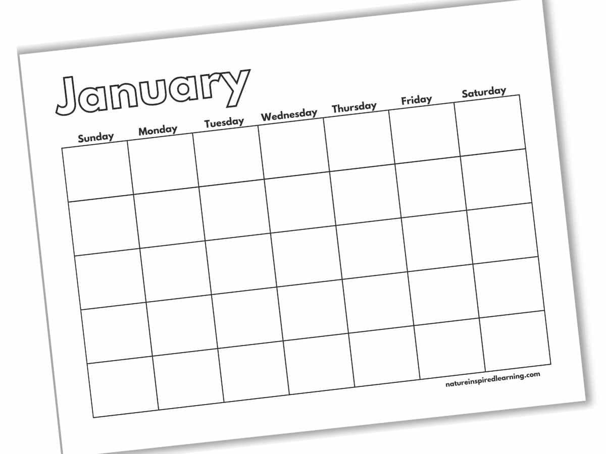 Calendar Free Printable Monthly