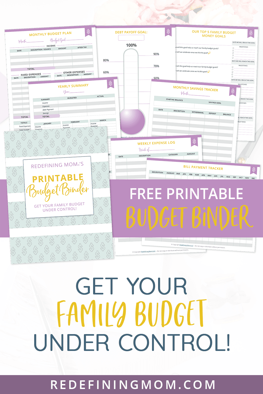 FREE Printable Budget Planner Redefining Mom 