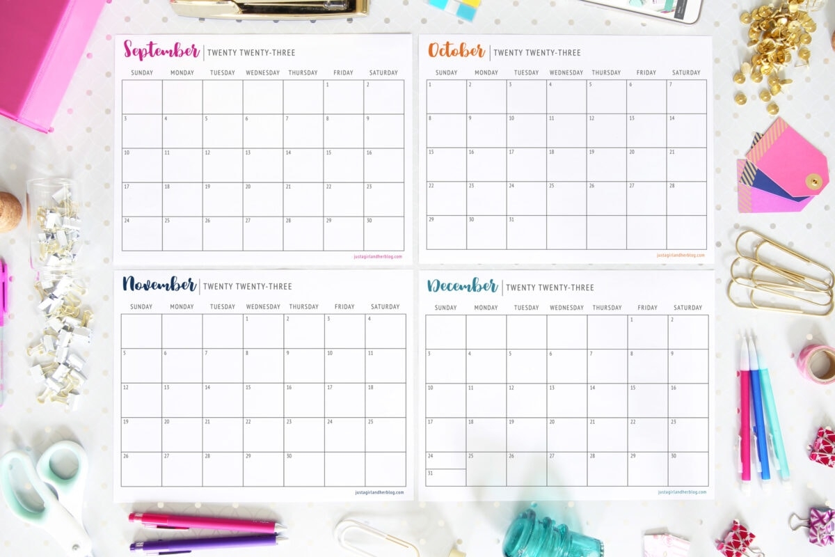 Free Printable Calendar
