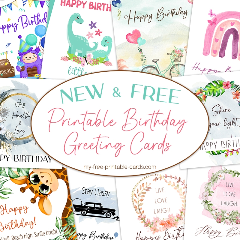 Free Birthday Cards Printable For Kids