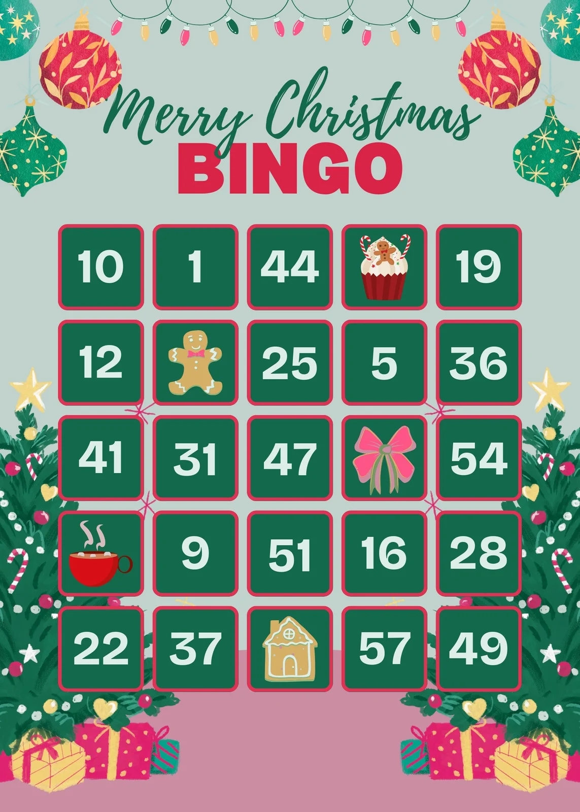 Free Printable Christmas Bingo Card Templates Canva Free Printable Christmas Bingo Card Templates Canva
