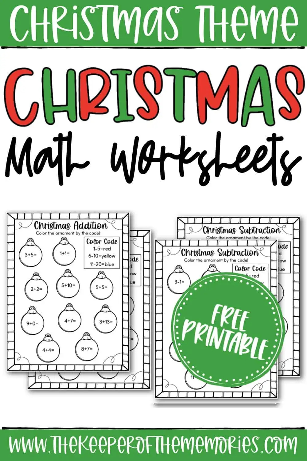 Free Math Worksheets Printable