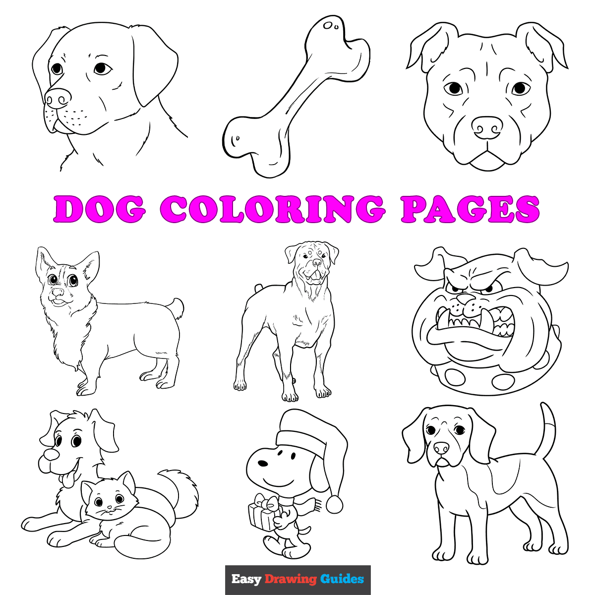 Free Printable Dog Coloring Pages For Kids