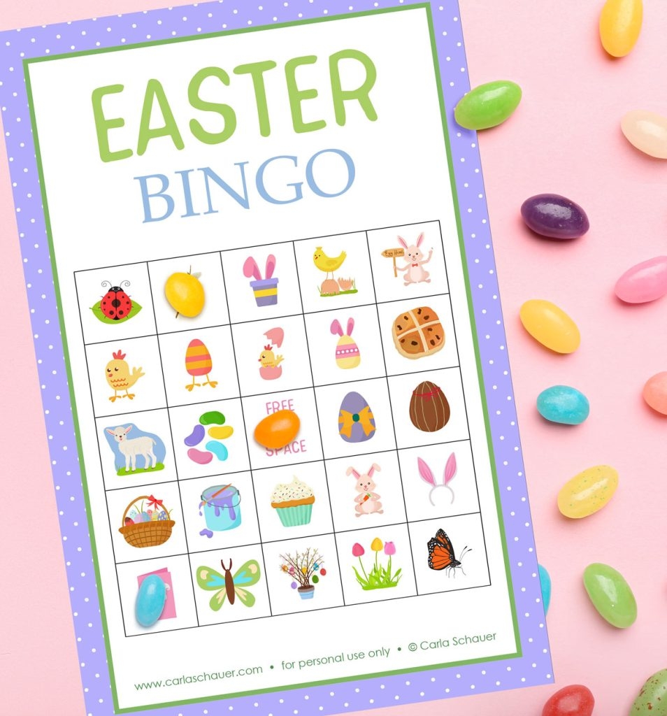 Free Printable Easter Bingo Cards for All Ages Carla Schauer Designs